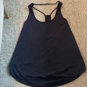 Black lululemon athletic tank top